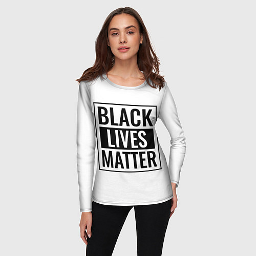Женский лонгслив Black Lives Matters / 3D-принт – фото 3