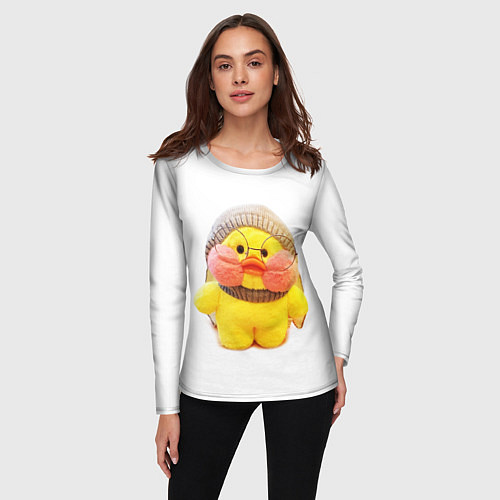 Женский лонгслив ГИАЛУРОНОВАЯ УТОЧКА УТЯ / 3D-принт – фото 3