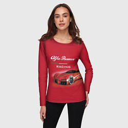Лонгслив женский Alfa Romeo - red dream!, цвет: 3D-принт — фото 2