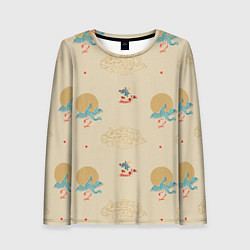 Женский лонгслив Китайский орнамент Феникс