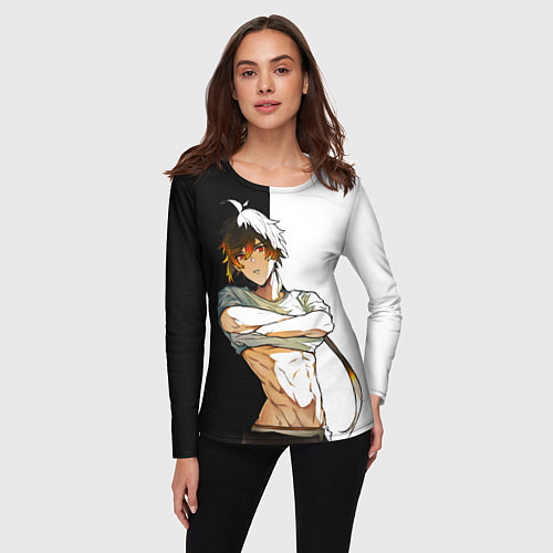 Женский лонгслив Чжун Ли в хорошей форме GENSHIN IMPACT / 3D-принт – фото 3