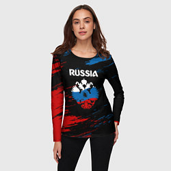 Лонгслив женский Russia Герб в стиле, цвет: 3D-принт — фото 2