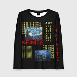 Лонгслив женский Ван Гог Infinite, цвет: 3D-принт