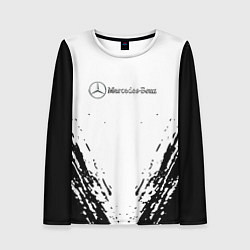 Лонгслив женский Mercedes-Benz - Разрывы, цвет: 3D-принт