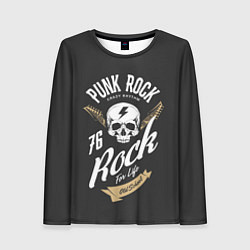 Лонгслив женский ROCK Рокер, цвет: 3D-принт
