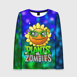 Лонгслив женский Plants vs Zombies подсолнух, цвет: 3D-принт