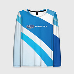 Лонгслив женский Subaru Logo спорт, цвет: 3D-принт