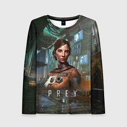 Лонгслив женский Prey dark - girl, цвет: 3D-принт