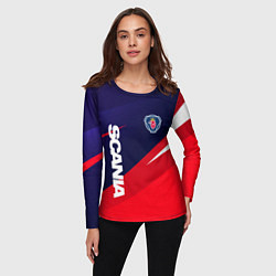 Лонгслив женский Scania Скания, цвет: 3D-принт — фото 2