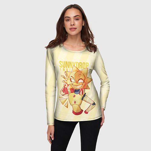 Женский лонгслив Sunnydrop fnaf / 3D-принт – фото 3