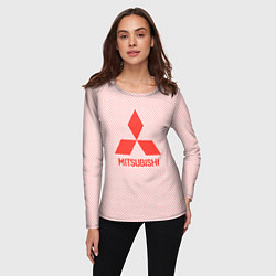 Лонгслив женский Митсубиси спорт, цвет: 3D-принт — фото 2