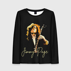 Лонгслив женский Led Zeppelin Лед Зеппелин Jimmy Page, цвет: 3D-принт