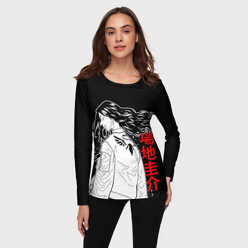 Женский лонгслив КЕЙСКЕ БАДЖИ BAJI ТОСВА / 3D-принт – фото 3