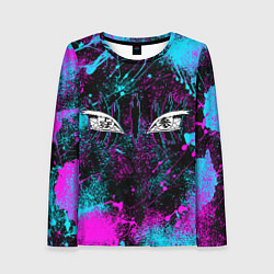 Женский лонгслив ГЛАЗА АКАЗЫ ГЛИТЧ