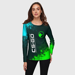 Лонгслив женский CS:GO Краска, цвет: 3D-принт — фото 2