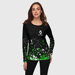 Лонгслив женский RENAULT брызги красок, цвет: 3D-принт — фото 2