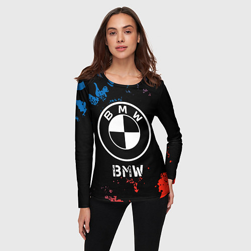 Женский лонгслив BMW BMW - Камуфляж / 3D-принт – фото 3