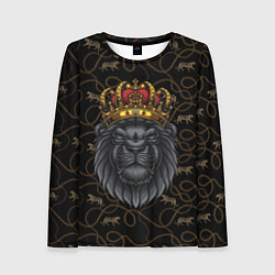 Лонгслив женский Король лев Black, цвет: 3D-принт