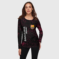 Лонгслив женский БАРСЕЛОНА Barcelona Sport - Потертости, цвет: 3D-принт — фото 2