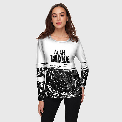 Женский лонгслив Alan Wake Алан Уэйк / 3D-принт – фото 3