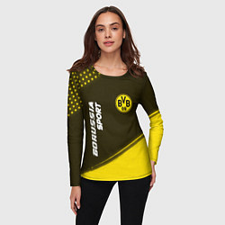 Лонгслив женский БОРУССИЯ Borussia Sport Краска, цвет: 3D-принт — фото 2