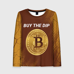 Лонгслив женский ПОКУПАЙ ДИП - БИТКОЙН Абстракция, цвет: 3D-принт