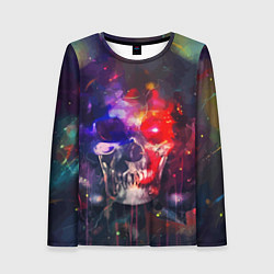 Лонгслив женский Vanguard neon skull Fashion pattern, цвет: 3D-принт