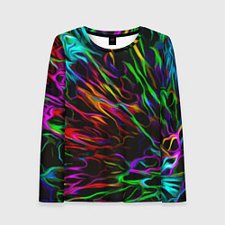 Лонгслив женский Neon pattern Vanguard, цвет: 3D-принт
