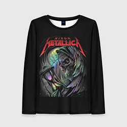 Лонгслив женский NIXON METALLICA, цвет: 3D-принт