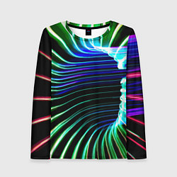 Лонгслив женский Portal Fashion pattern Neon, цвет: 3D-принт