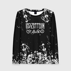 Женский лонгслив LED ZEPPELIN texture вода