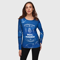 Лонгслив женский Real Madrid FC 1, цвет: 3D-принт — фото 2