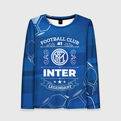 Лонгслив женский Inter FC 1, цвет: 3D-принт