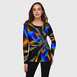 Лонгслив женский Neon vanguard pattern Fashion 2023, цвет: 3D-принт — фото 2