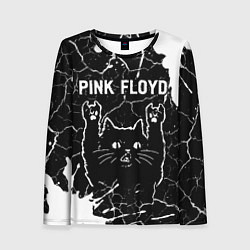 Лонгслив женский Pink Floyd Rock Cat, цвет: 3D-принт