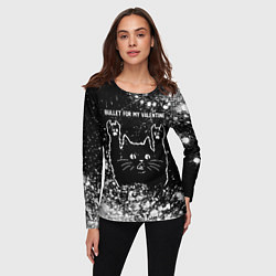 Лонгслив женский Bullet For My Valentine Rock Cat, цвет: 3D-принт — фото 2