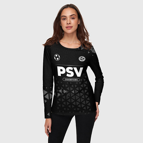 Женский лонгслив PSV Champions Uniform / 3D-принт – фото 3