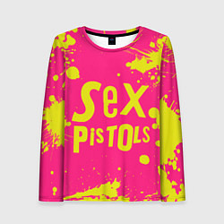 Лонгслив женский Sex Pistols Yellow Logo, цвет: 3D-принт