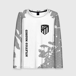 Лонгслив женский Atletico Madrid Sport на темном фоне, цвет: 3D-принт