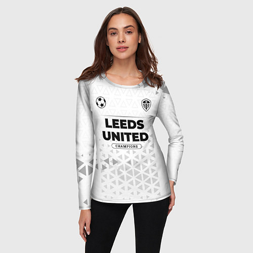 Женский лонгслив Leeds United Champions Униформа / 3D-принт – фото 3