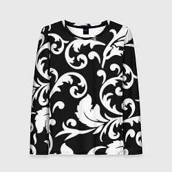 Лонгслив женский Minimalist floral pattern, цвет: 3D-принт