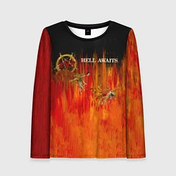 Лонгслив женский Hell Awaits - Slayer, цвет: 3D-принт