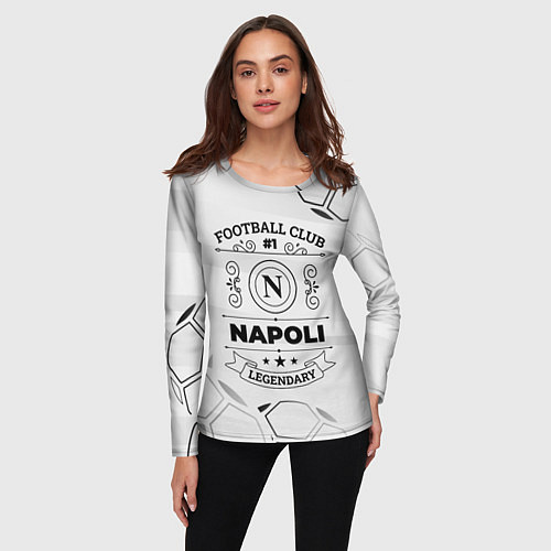 Женский лонгслив Napoli Football Club Number 1 Legendary / 3D-принт – фото 3