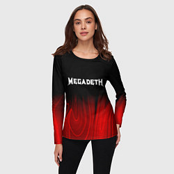 Лонгслив женский Megadeth Red Plasma, цвет: 3D-принт — фото 2