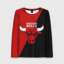 Лонгслив женский Chicago Bulls NBA, цвет: 3D-принт