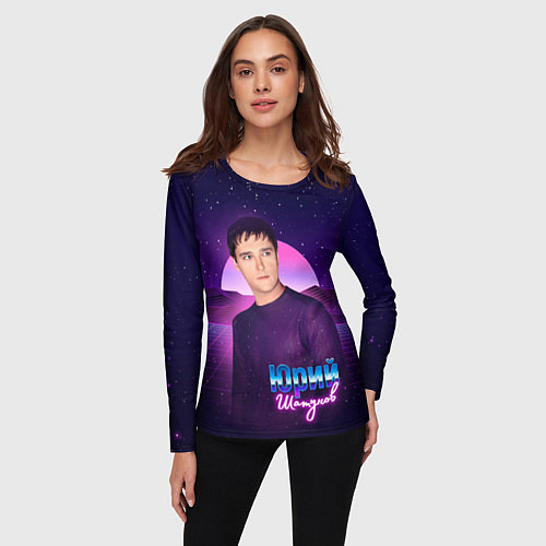 Женский лонгслив Юрий Шатунов / 3D-принт – фото 3