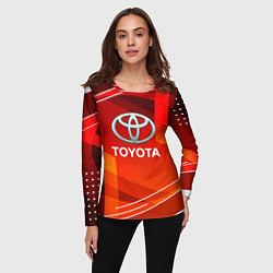 Лонгслив женский Toyota Abstraction Sport, цвет: 3D-принт — фото 2