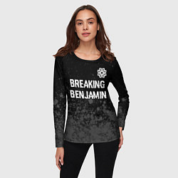 Лонгслив женский Breaking Benjamin glitch на темном фоне: символ св, цвет: 3D-принт — фото 2