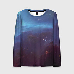 Лонгслив женский Космический дым, цвет: 3D-принт