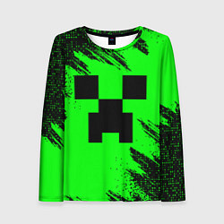 Лонгслив женский Minecraft squares, цвет: 3D-принт